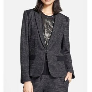 Rag & Bone Womens Gray Wool Blend Blazer Tweed Size 4